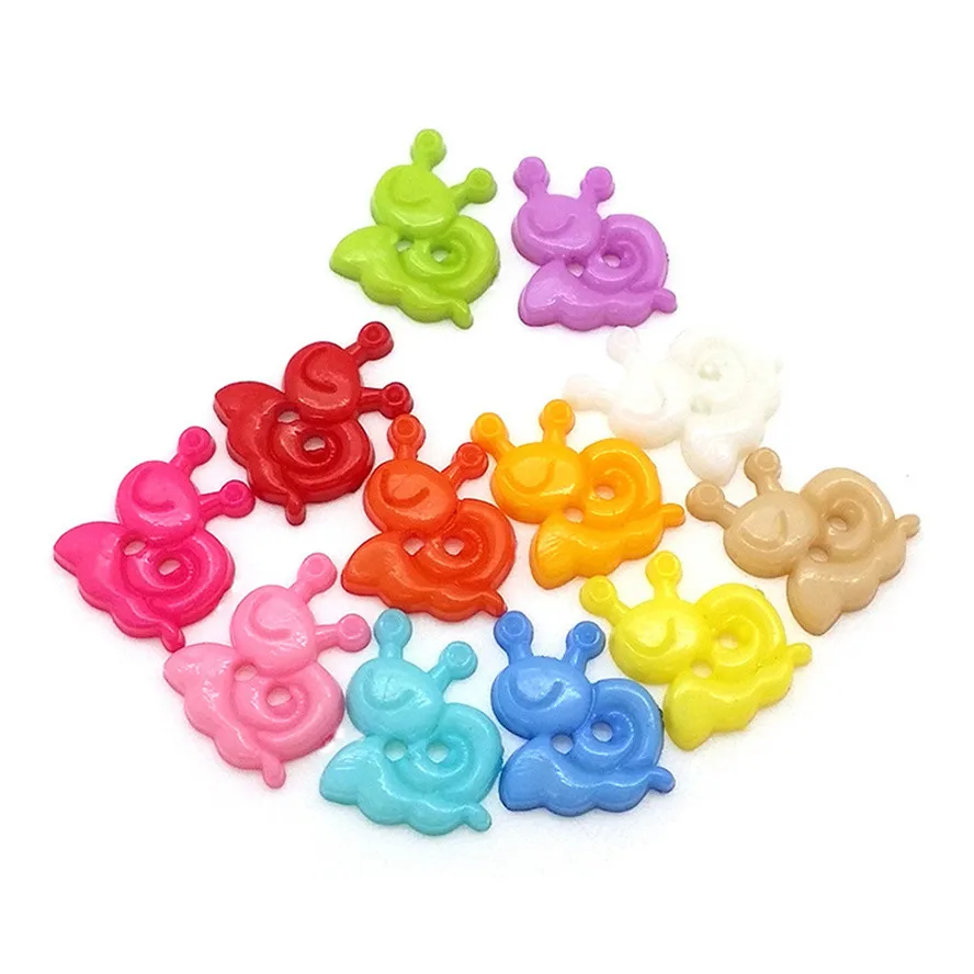 

1000 шт Смешанные Улитка Форма 2 отверстия Пластик кнопки подходят для шитья, скрапбукинга украшения для Scrapbooking