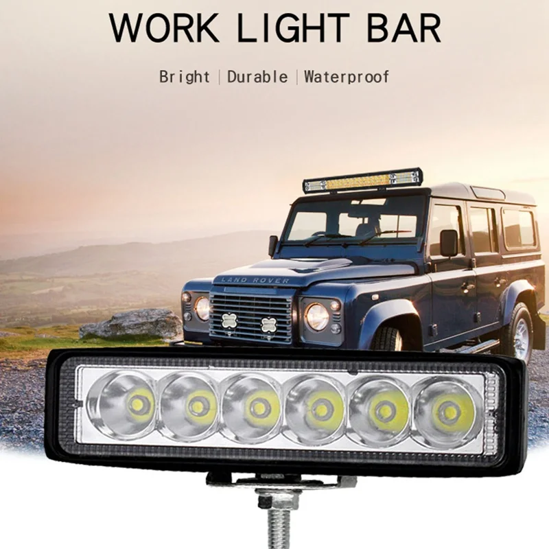 2 шт Автомобильный светодиодный Подсветка свет бар пятно света рабочий 12V 18W Супер