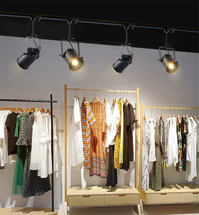Лампа для искусства трек светильник Ретро пространство современный минималистский Американский промышленный бар точечные светильники магазин одежды потолочный фоновый светильник