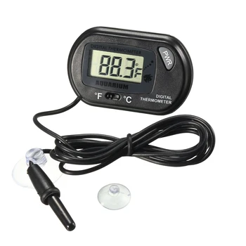 

uxcell 1pcs 2pcs 3pcs Digital Aquarium Thermometer LCD Fish Tank Water Terrarium Temperature C/F Switchable