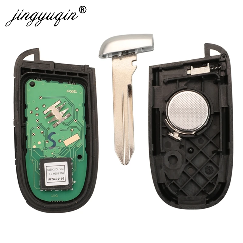 Jingyuqin 433MHz ID46 M3N-40821302 Smart Remote-Auto Schlüssel Fob für Chrysler 300C Dodge Ladegerät Reise Herausforderung Dart Durango