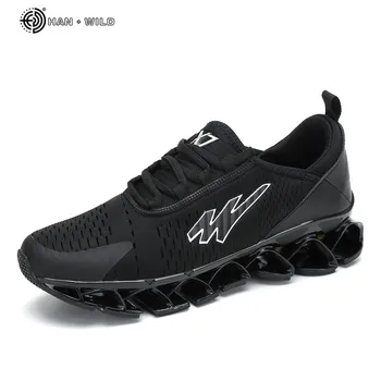 

Fashion Men Casual Shoes 2019 White Mesh Breathable Light Soft Flat Mens Sneakers Male Trainers Human Race Shoes