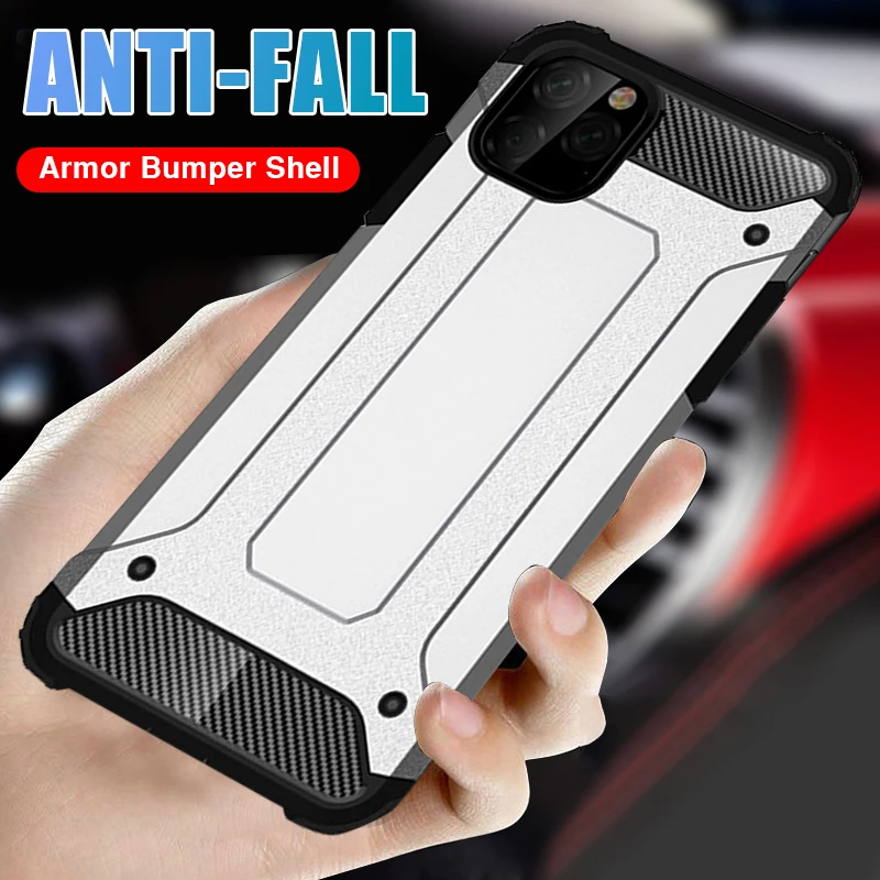 Luxury Shockproof Armor Case Cover On The For IPhone 11 Pro XR X XS Max Bumper 8 7 6 6s Plus Soft Back |