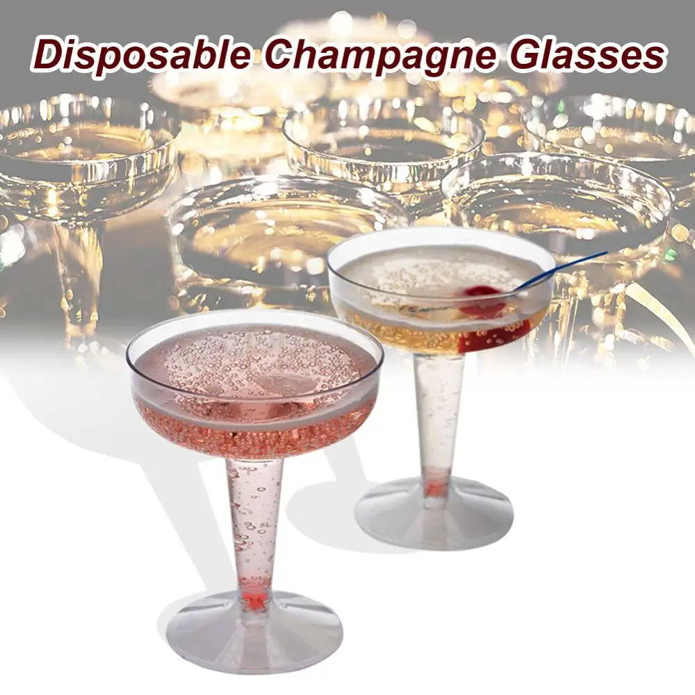 

6pcs Transparent Creative Wine Glass Cup Beer Juice Plastic Martini Cocktail Glasses Perfect for Parties Wedding Buffets