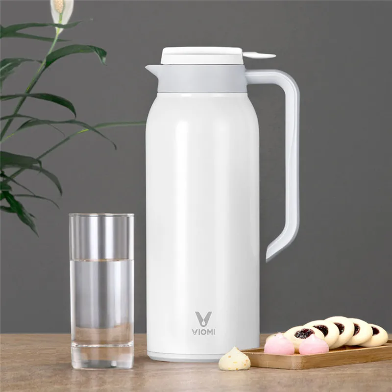 Xiaomi Mijia VIOMI 1,5 L чайник Вакуумный чашка портативный из нержавеющей стали эргономичная противоскользящая база вакуумная фляжка-термос