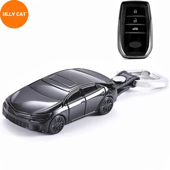 

Car Model Shape Car Key Case Cover Keychain Suit For TOYOTA COROLLA RAV4 CAMRY PRADO HIGHLANDER LAND CRUISER 200 ALPHARD CROWN