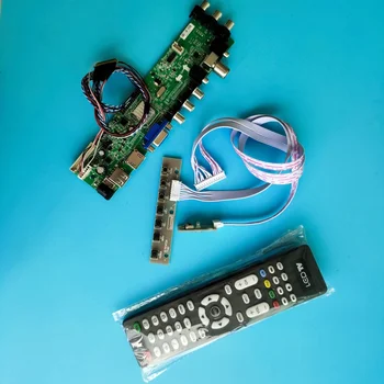 

Kit For LP173WD1-TLD4/LP173WD1-TLH2 digital 1600X900 Signal controller board DVB-T DVB-T2 40pin LED USB VGA TV HDMI remote 17.3"