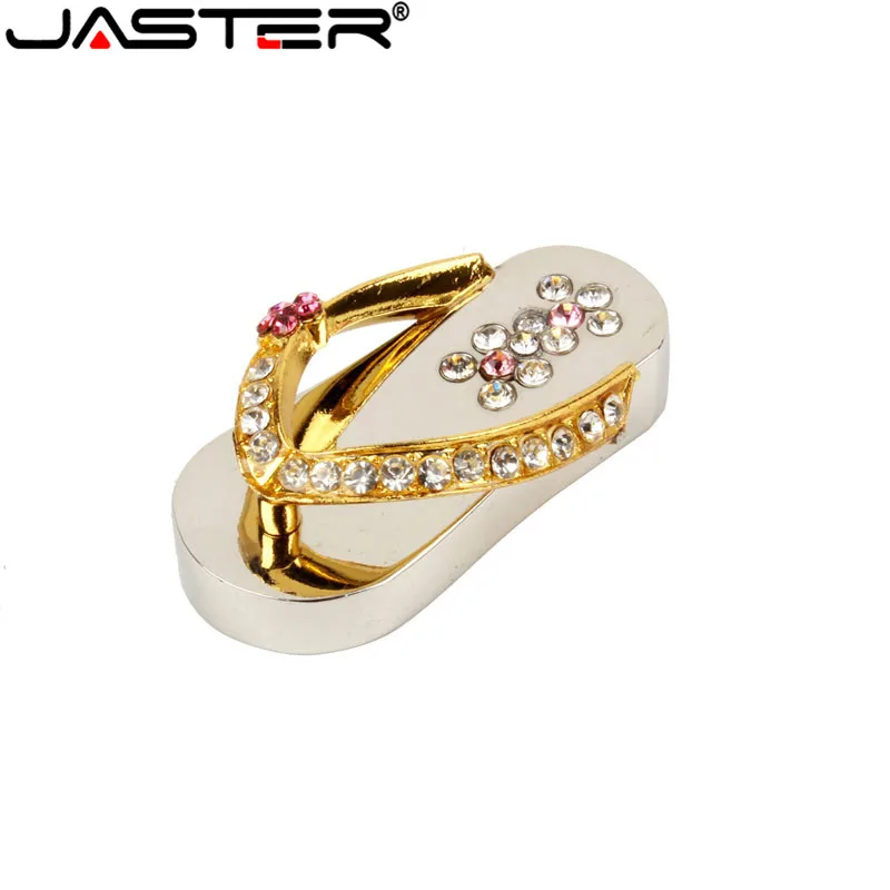USB флеш накопитель JASTER металлический с кристаллами 4 64 Гб|USB флэш-накопители| |