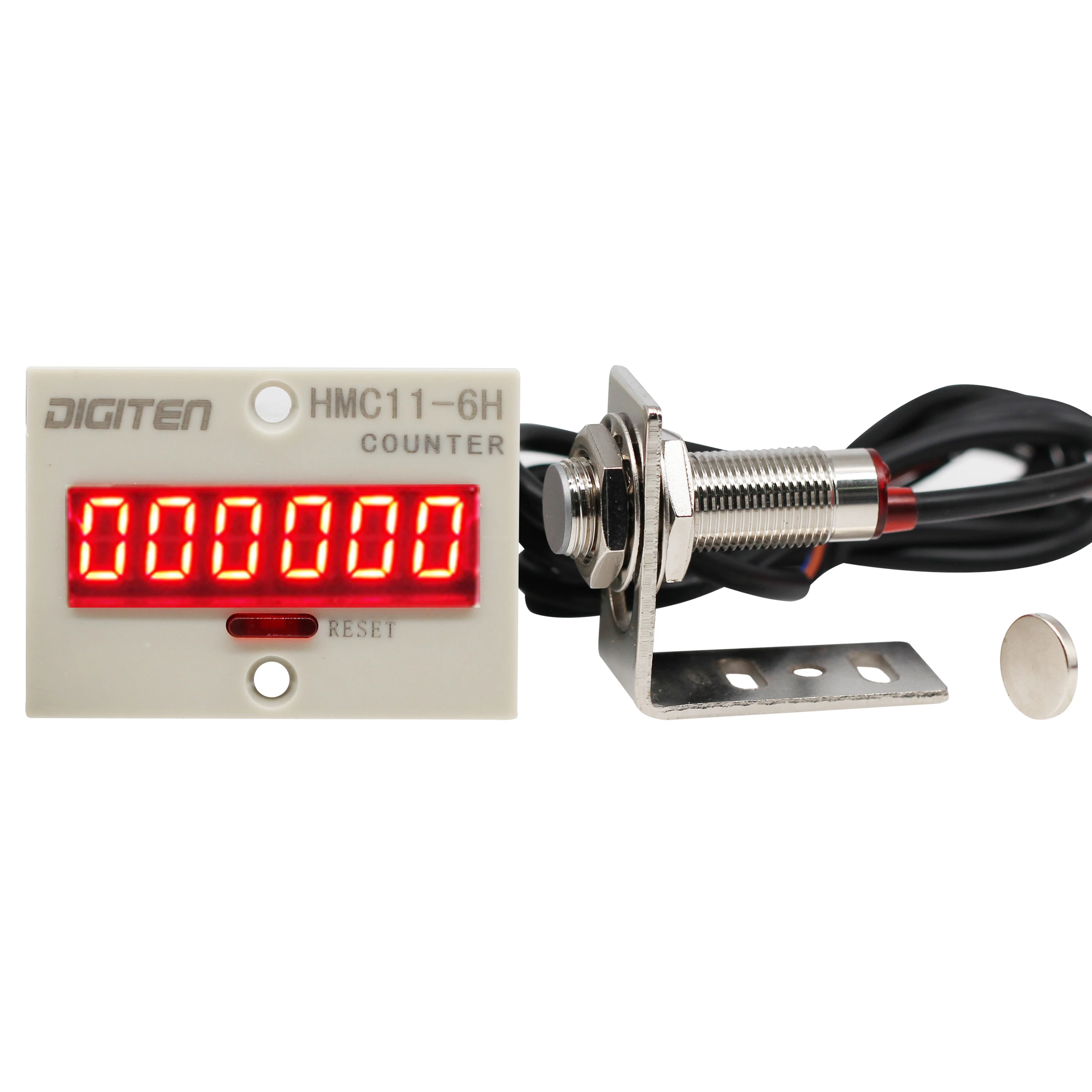 Reflector Automatic Conveyor Belting PhotoElectric Switch Sensor DIGITEN 0-999999 12-24VDC Digital LED Counter 