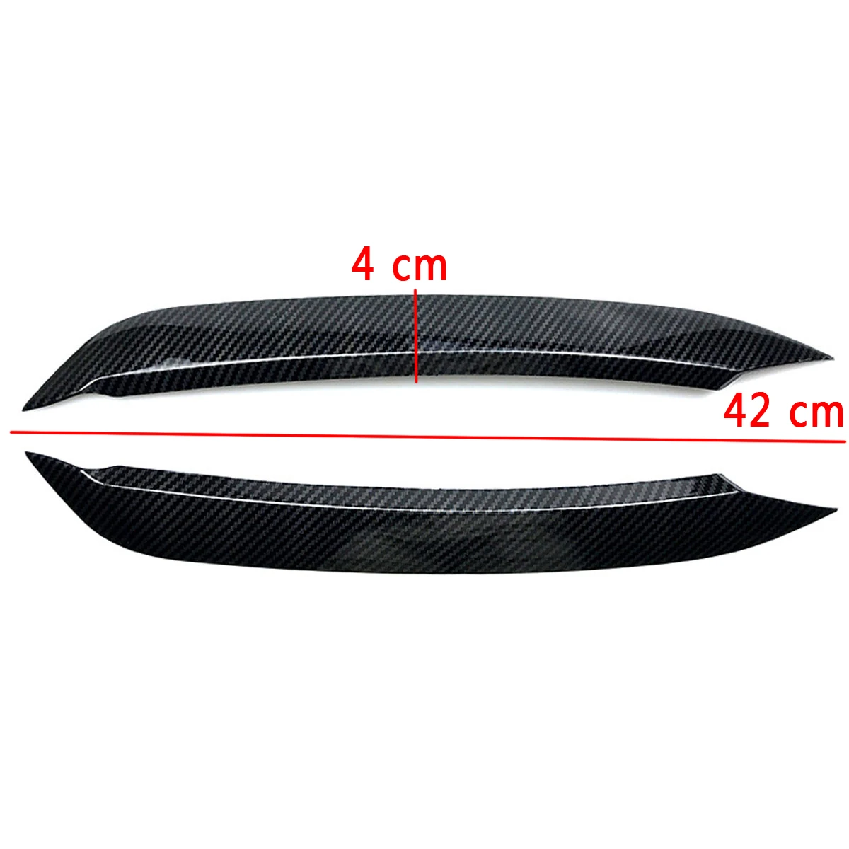 2 шт CarbonLook/GlossBlack Автомобильные фары веки для бровей ABS накладка наклейки для VW для Polo+ аксессуары для стайлинга автомобилей