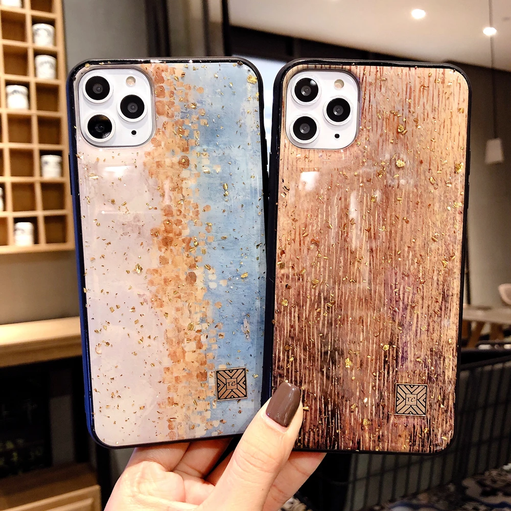 Шикарный мраморный Золотой фольгированный чехол для телефона s для iPhone 11 Pro Max XS XR X 8 7 Plus 6 6s чехол Блестящий Мягкий силиконовый чехол для iPhone XS Max