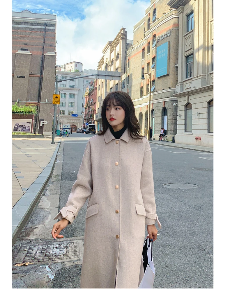 Длинное пальто выше колена Qiantang 1015/zhe bao 046-q06-p165k228
