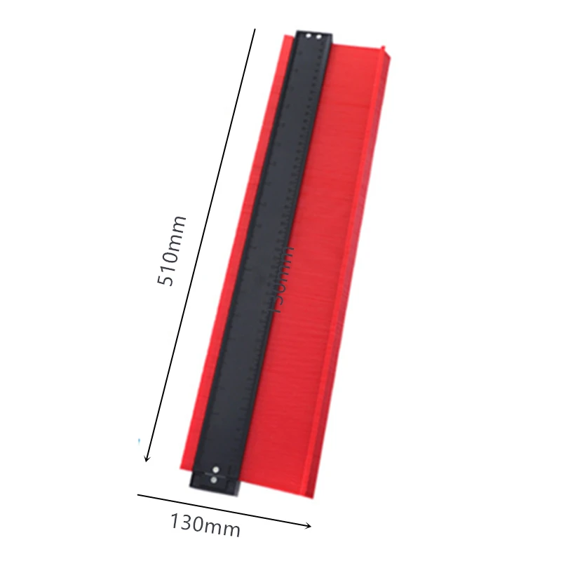 13cm width red Контурный манометр профиль копировальный манометр Стандартный 20 дюймов Расширенная деревянная маркировочная машина - Цвет: 13cm width red