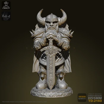 

55mm Resin Figure Kits Warrior Resin Soldier Self-assembled