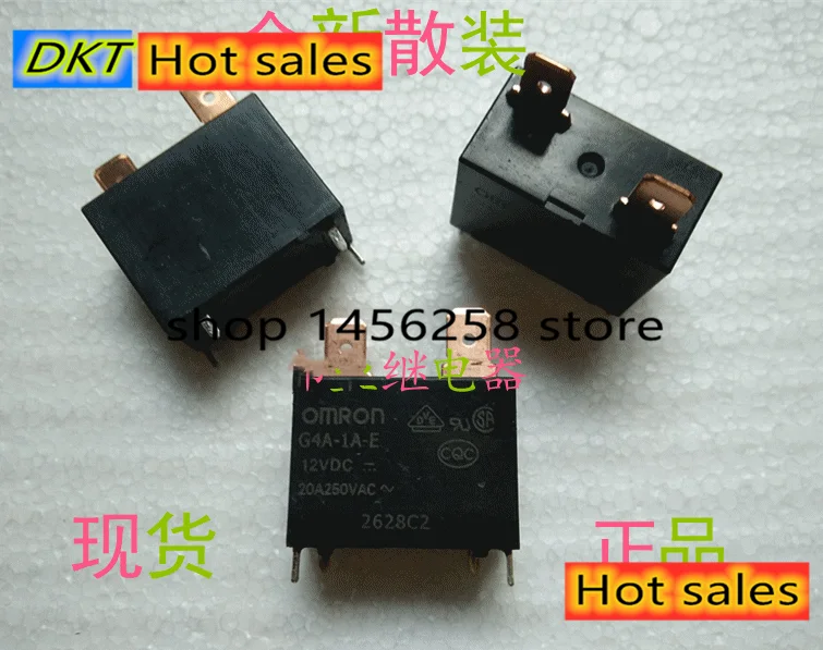 10 teile вещей/партия G4A-1A-E-12VDC G4A-1A-E-24VDC G4A-1A-E 12V 24V 20A 250VAC Мощность генератор импульсов Für Klimaanlage
