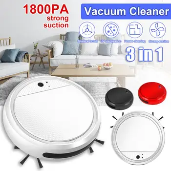 

1800Pa Multifunctional Robot Vacuum Cleaner 3-In-1 Auto Rechargeable Smart Sweeping Robot Dry Wet Sweeping Vacuum Cleaner Home