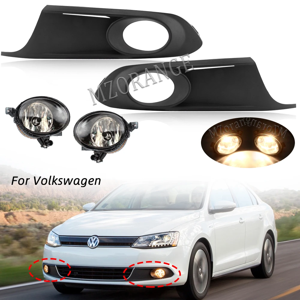 Противотуманная фара s головной светильник для VW Jetta 6 A6 MK6 2011 2012 2013 2014 светодиодный