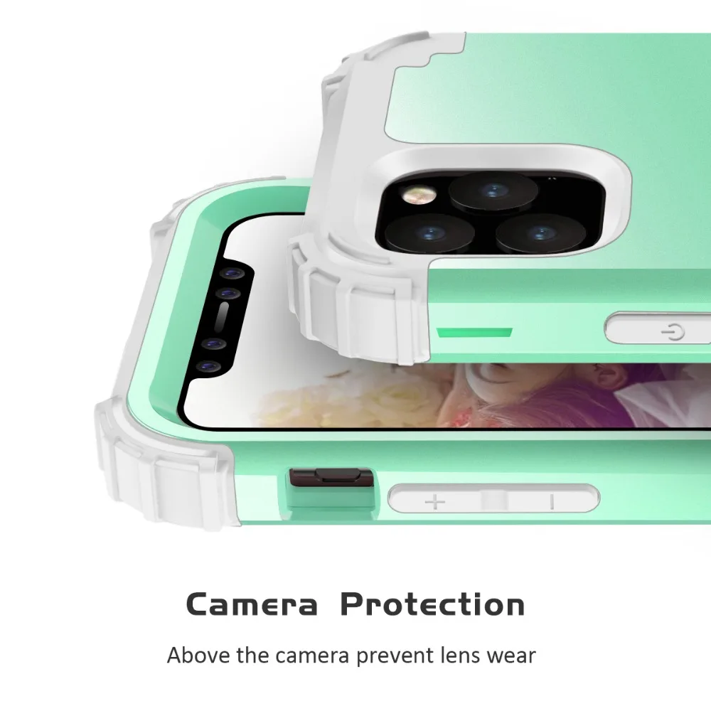Модный противоударный чехол для телефона для iPhone 11Pro Max XR X XS Max 6 7 8 Plus PC+ TPU полный корпус Защита противоударный защитный чехол для телефона