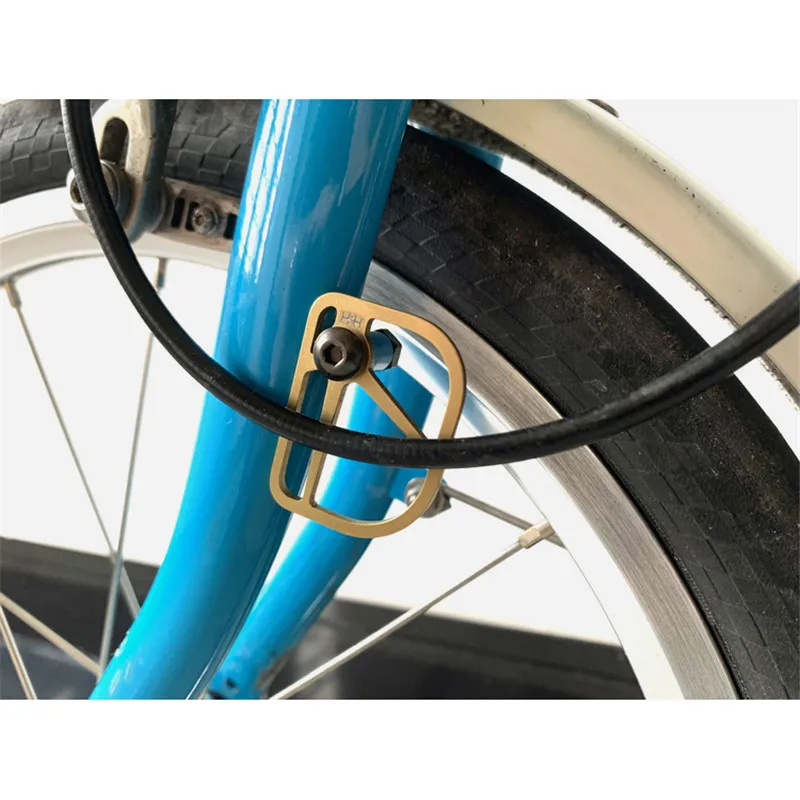 H&H Titanium Ti Folding Bike Line Fender Plate For without Fender Bicycle Parts for brompton
