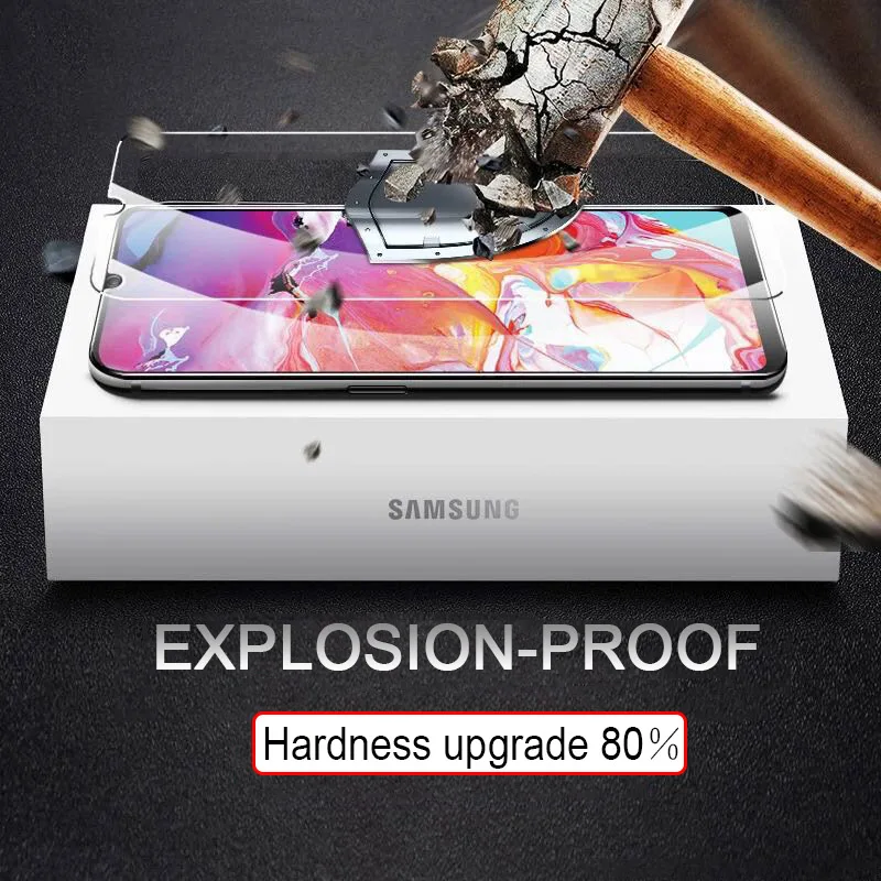 2 шт. закаленное Стекло для samsung A90 A80 A70 A60 A50 A40 A30 A20 A10 Экран протектор Закаленное Стекло для Galaxy A70, на рост 80, 90, Стекло