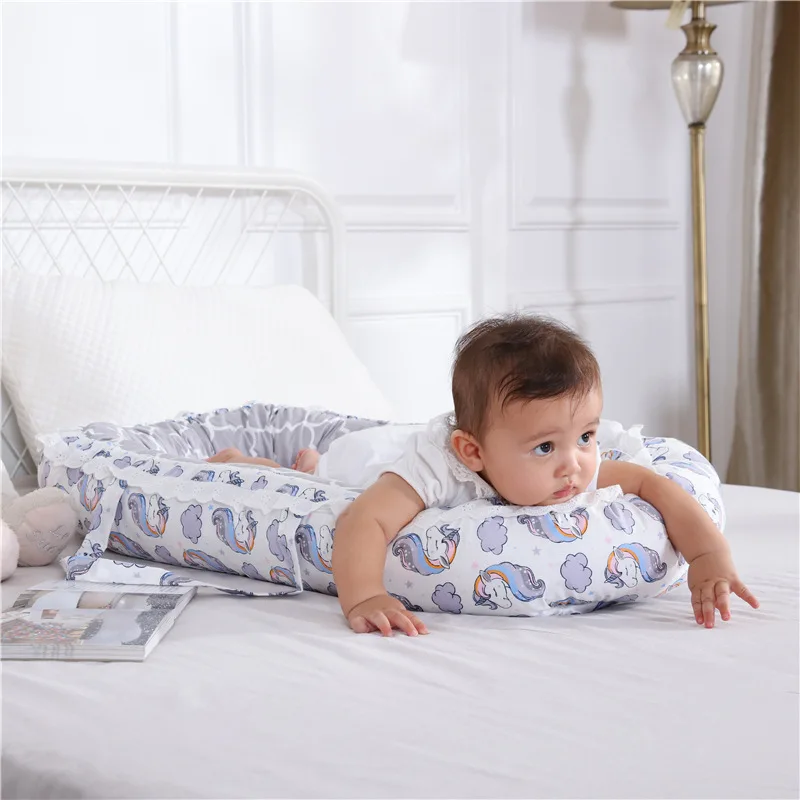 

Newborn Lounger, Portable Soft Breathable Baby Snuggle Nest, Removable Cover Baby Bionic Bed for Infants Toddlers - 100% Cotton