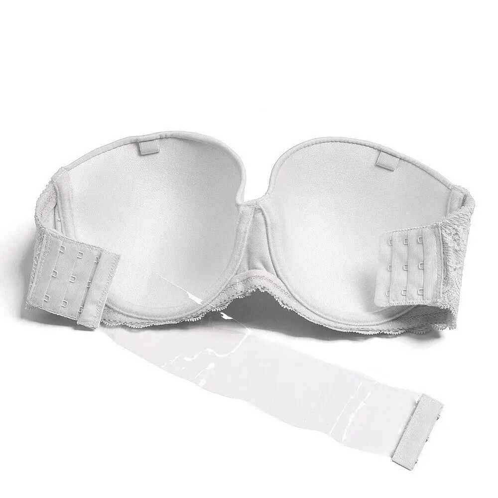 YBCG Halter Bra Plus Size Solid White Thin Padded Ppush Up