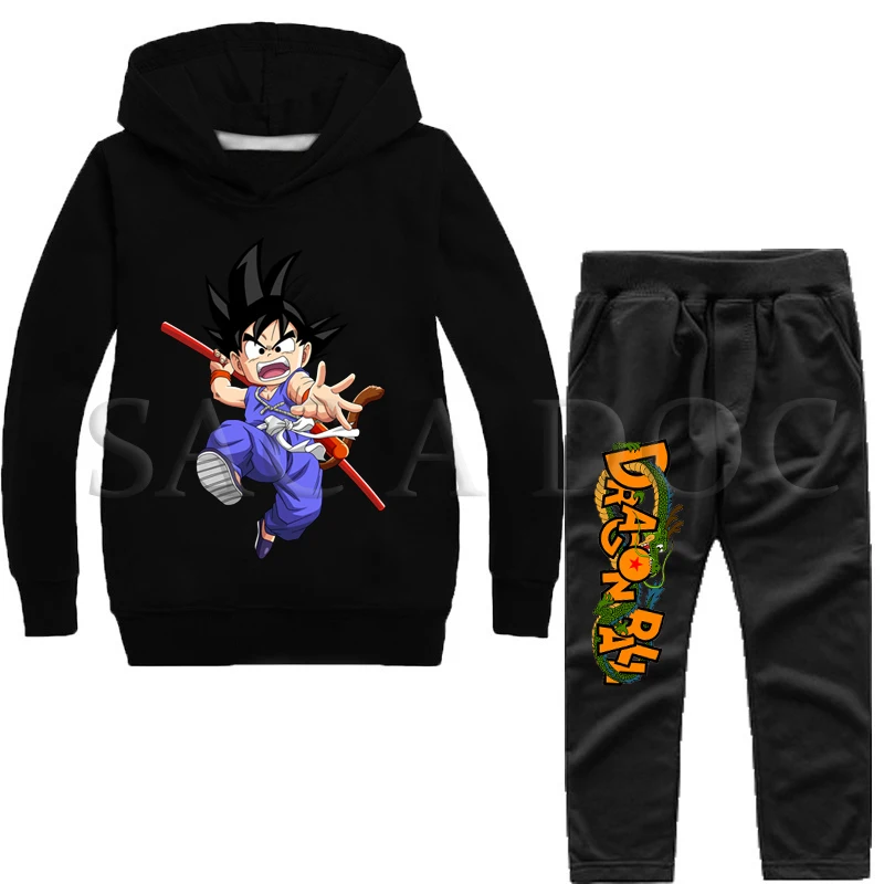 8 Dragon Ball Casual Sweater Children Autumn Set 2pcs Set Long Sleeve Hoodies+Pants Sets Toddler Boys Girls Tracksuits Outfit - Цвет: 8