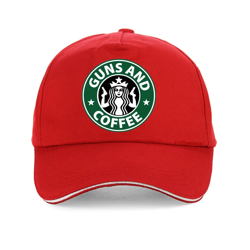 I Love guns And coffee бейсбольная кепка с принтом с героями мультфильмов для мужчин и женщин забавная Кепка унисекс Хип Хоп Регулируемый задник кепки кость