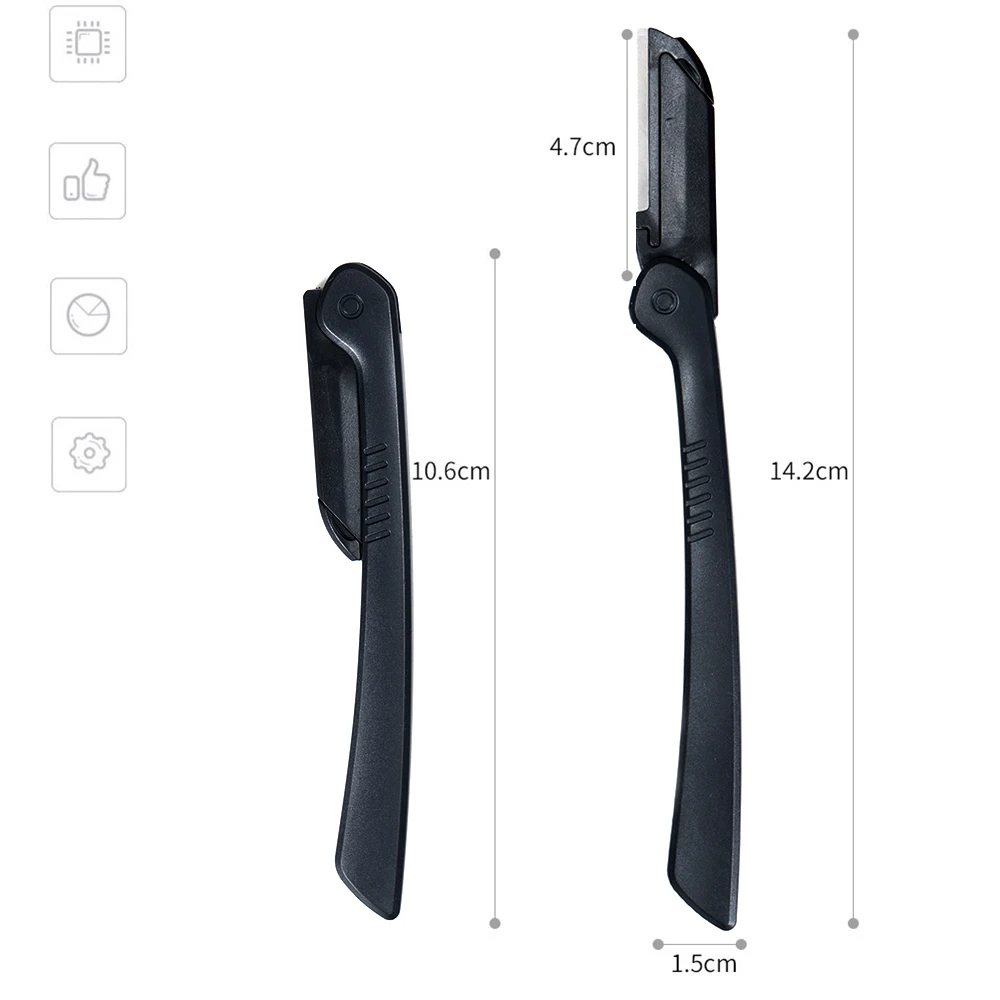 Face Hair Remover Beginner Eyebrow Trimmer Female Portable Safe Shaver Eye Brow Trimming Knife Makeup Beauty Cosmetic Tool 1Pc eyebrow trimmer set eyebrow trimmer eyebrow razor set hair shaver eyebrow razor facial hair remover eyebrow scissors hair remover eyebrow trimmer blade