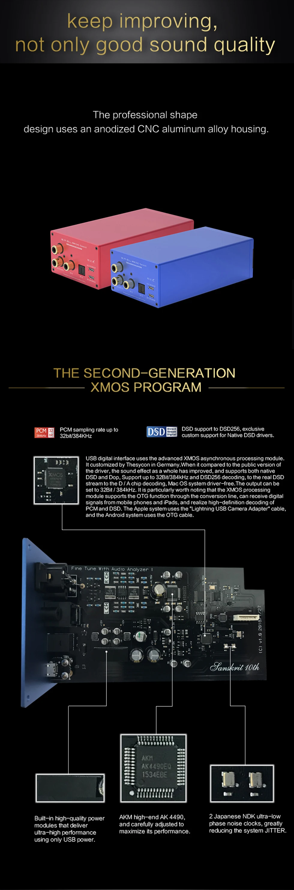 SMSL Sanskrit 10th SK10 Dac декодер Hifi Цифровой аудио AK4490 DSD256 XMOS Decodificador DSD USB Оптический с пультом дистанционного управления