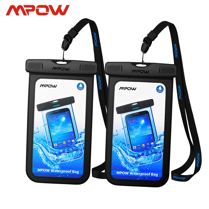 2 шт Mpow PA078 IPX8 Универсальный Водонепроницаемый Чехол для iPhone XS XR сухой мешок пеший