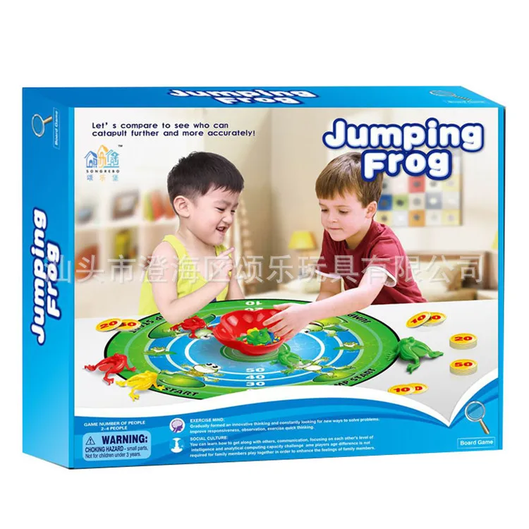 Children'S Educational Bouncing Frogs Memory Matching Shooting Geometry Reasoning Parent And Child Interactive Tabletop Game Toy