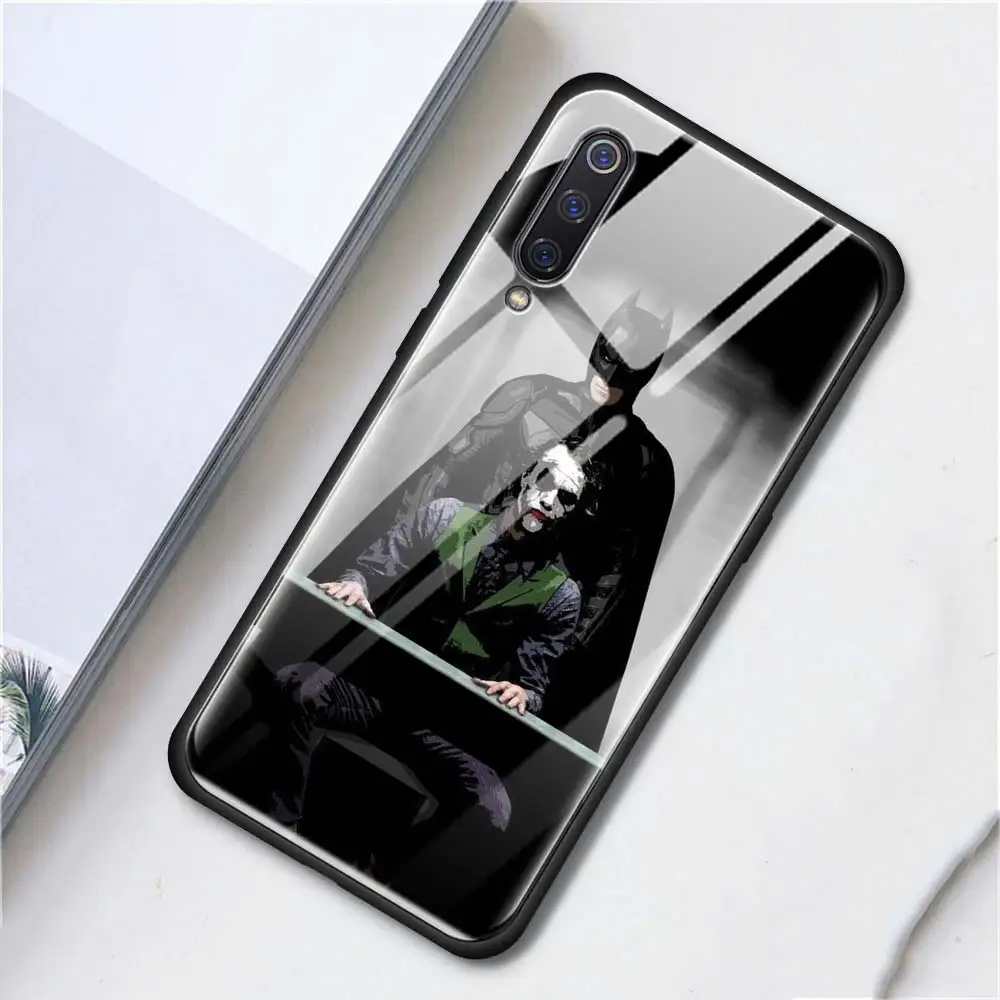 T09 Чехол из закаленного стекла для телефона для Red mi 7, 8A, K20, Note 6, 7, 8 Pro, чехол для Xiaomi mi, A3, CC9E, CC9, задняя крышка, Бэтмен, Джокер, Темный рыцарь - Цвет: T09