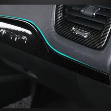 Painel de decoração tira para jeep compass 2017 2018 2019 2020 console central guarnição interior modificação decoração do carro