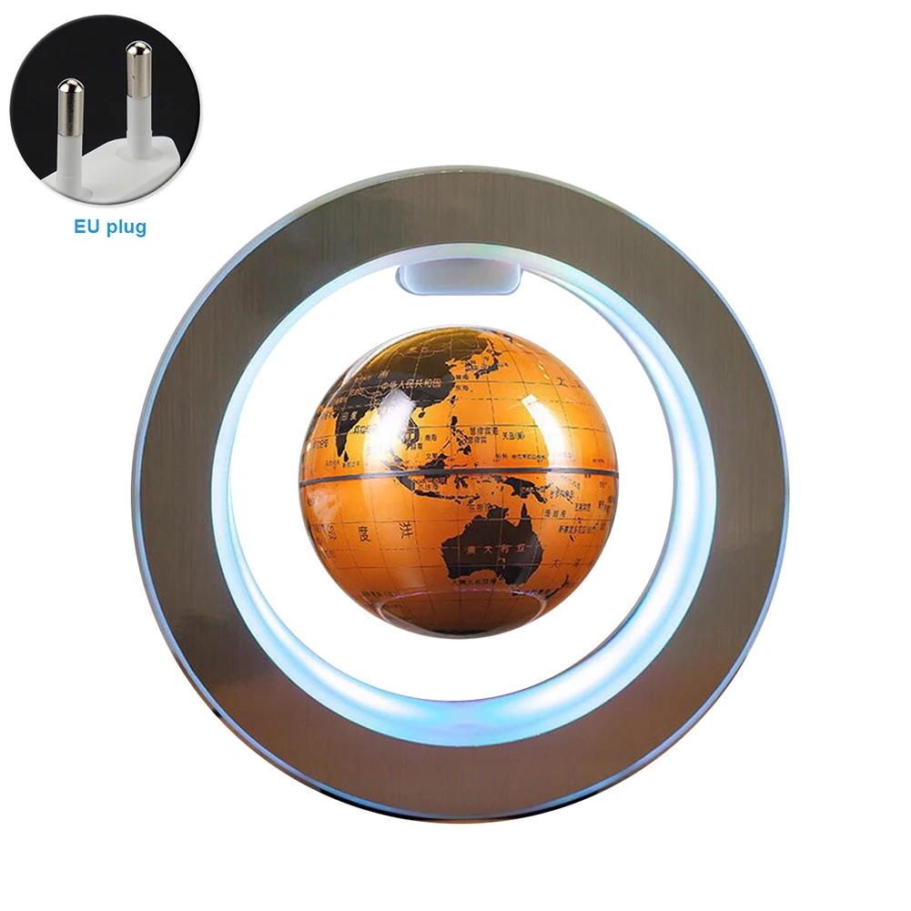 

Desktop Led Home Earth Gift Auto Rotating Anti-gravity Office Magnetic Levitation Floating Globe Illuminated 4 Inch World Map