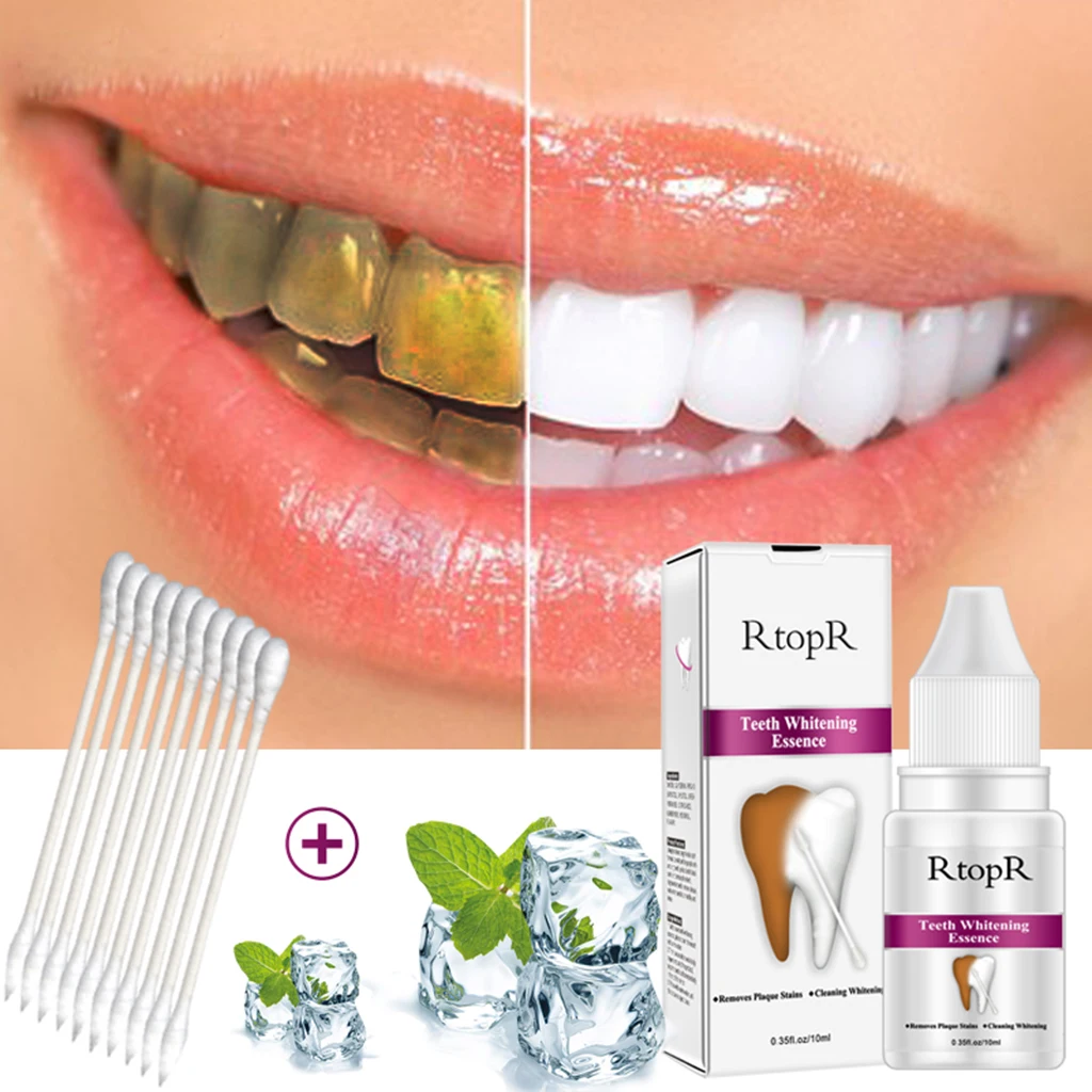 10ml Teeth Whitening Essence Cleanser Oral Hygiene Cleaning Tools Remove SerumTooth Remove Plaque Stain Brighten Tooth Bleaching
