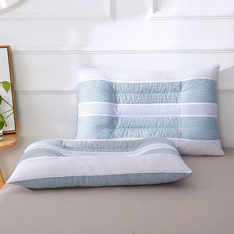 White one Cascia Mingzi подушка для взрослых, Шейная подушка для отеля, всегда есть одна подушка - Цвет: White one