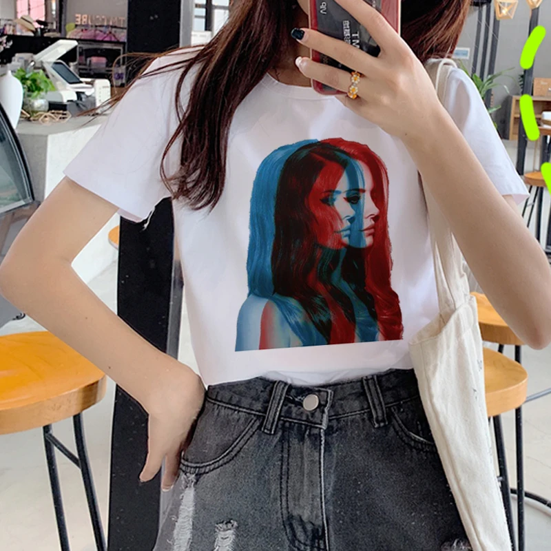 Lana Del Rey Harajuku Ullzang T-s0hirts Женская забавная футболка для фанатов с принтом 90s графическая Красивая майка корейский стиль футболки женские - Цвет: GM13440