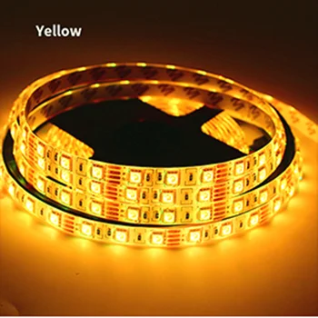 

DC 12V LED Strip Light Tape Waterproof Yellow LED Strips SMD 2835 Yellow Light 1M-5M 60Led /M TV Backlight Flexible LED LampTape