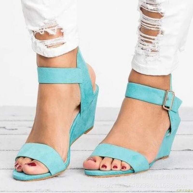 

Oeak Wedges Sandals Shoes Women Heels Torridity Shoes 2019 Flop Chaussures Sandals 2019
