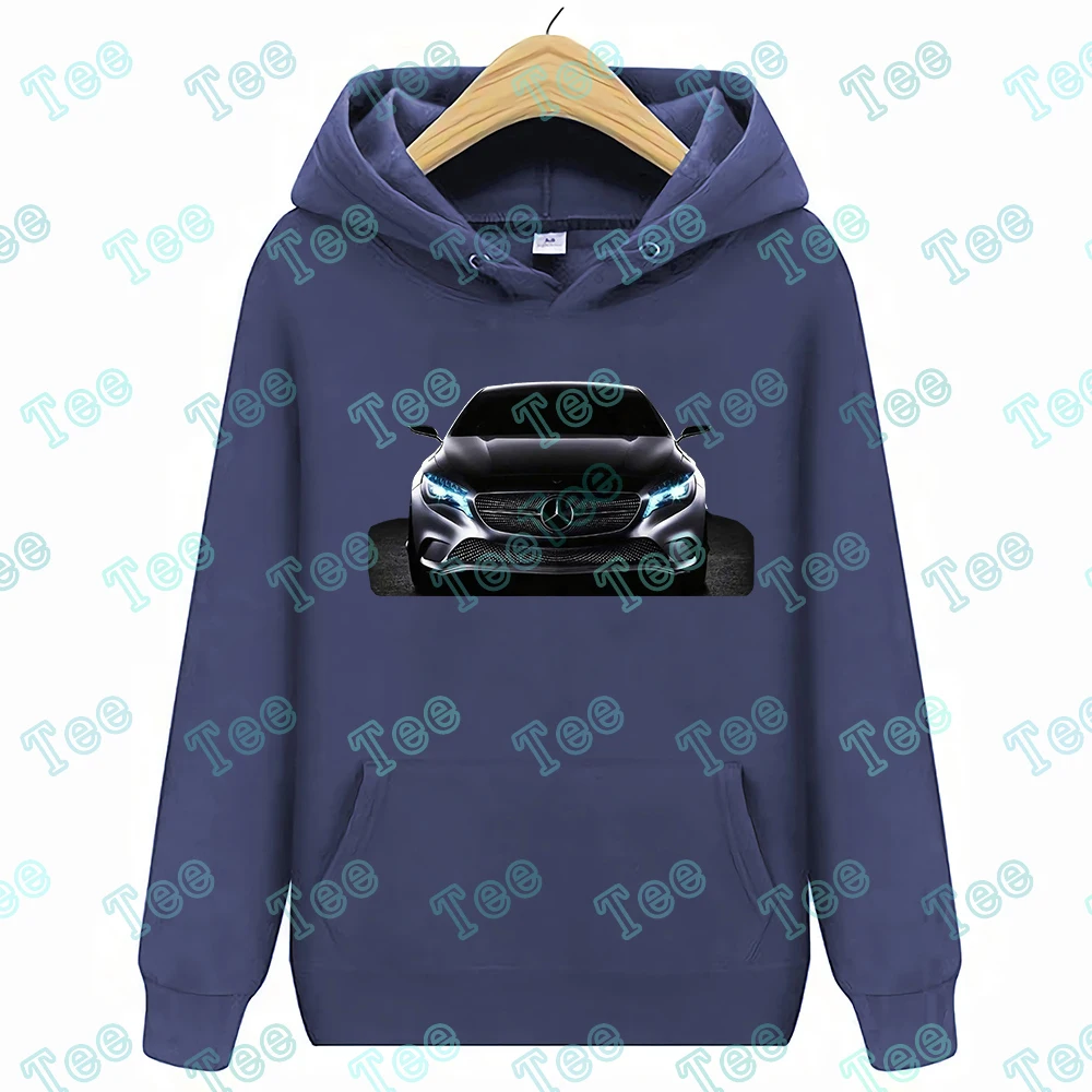 Мужские/HERREN толстовки с капюшоном, толстовки с капюшоном Mercedes 4 A, черные толстовки с капюшоном - Цвет: Тёмно-синий