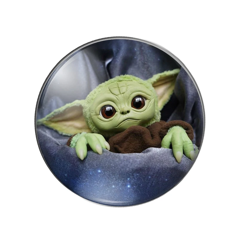 Очаровательные детские животные Yoda 8 мм/10 мм/12 мм/18 мм/20 мм/25 мм Круглые Стеклянные