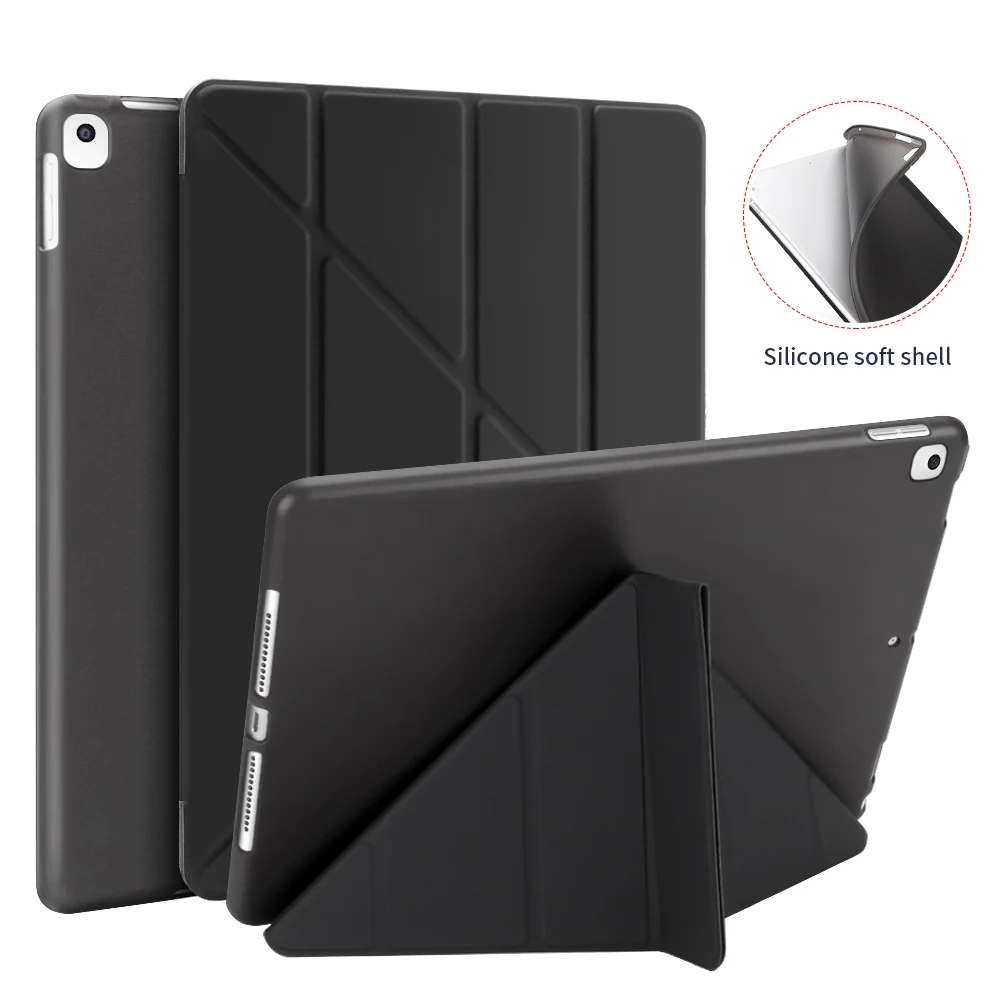 3D Protection iPad (2018/2017), 9.7 iPad Pro, iPad Air 2, iPad Air Case -  Black