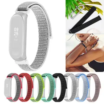 

Magic Sticker Nylon Adjustable Replacement Strap Wrist Band For Xiaomi Mi Band 4 Smart watch Bracelet Band4 accessories #923