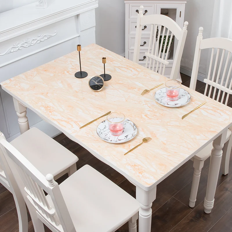  PVC tablecloth Imitation marble table mat Placemat waterproof oilproof for dining table customize c