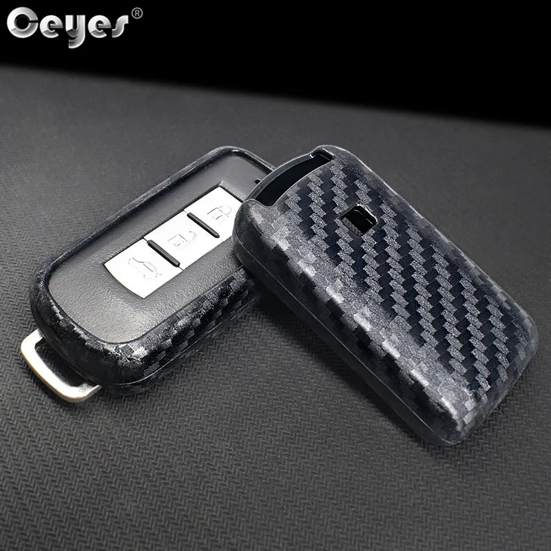 Car carbon fiber key cover for MITSUBISHI (1)