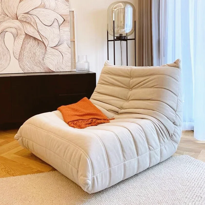 

Nordic Lazy Couch Single Balcony Lounge Chair Tatami Couch Furniture Living Room Sectional Sofa
