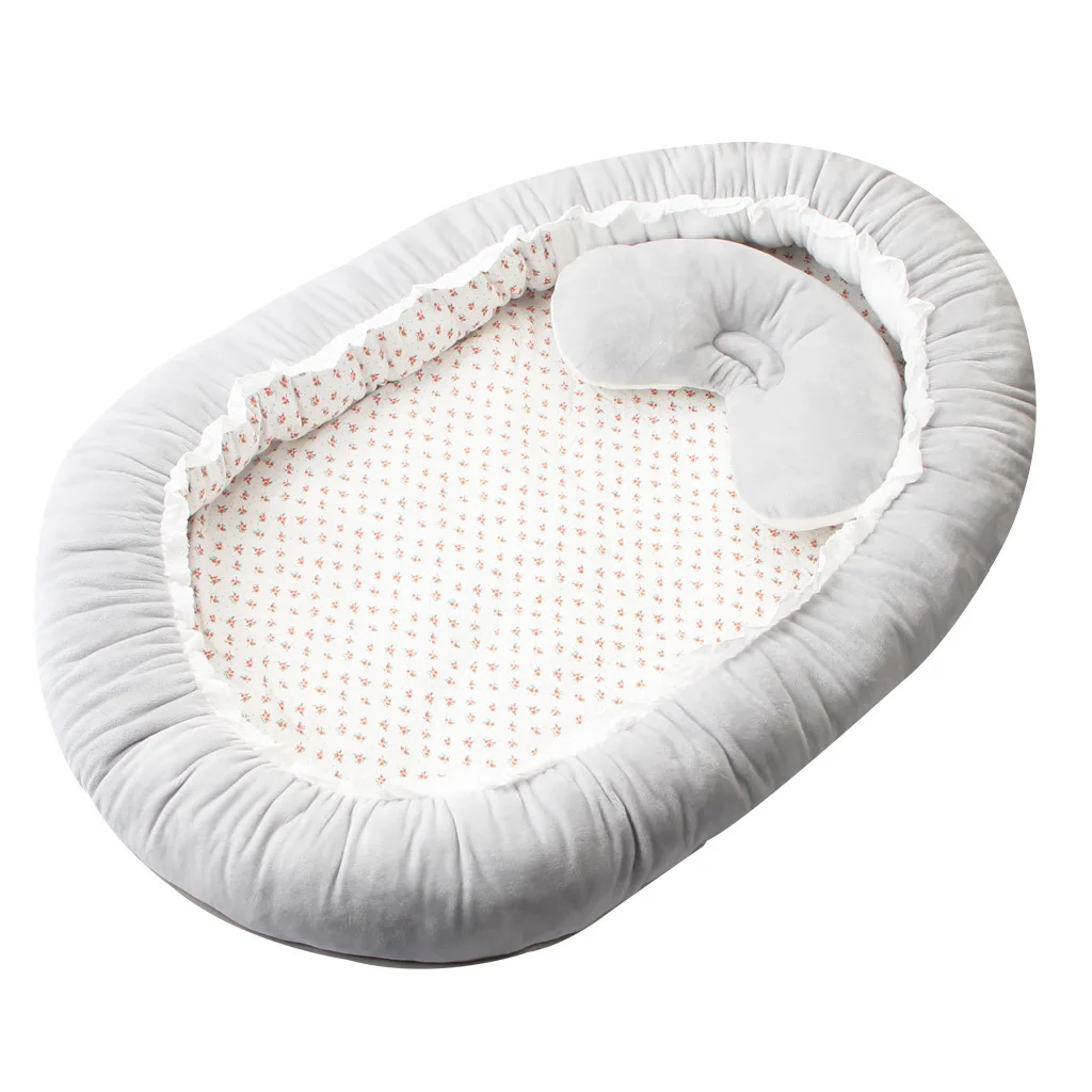 AAG портативная детская кроватка с подушкой Babynest Колыбель для ребенка младенческая дорожная кровать для новорожденного коврик для сна