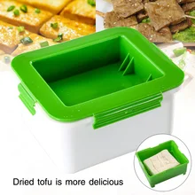 K/üchenger/äte zum Entfernen von Wasser aus dem Tofu f/ür schmackhafter Poweka Tofu Presse Abflussbox Kunststoffsiebbecken Tofu Maschine