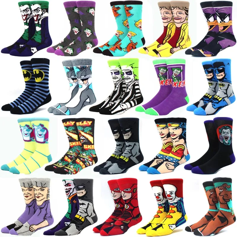 Новинка; Хлопковые мужские и женские носки с круглым вырезом; Забавные милые носки Harajuku с рисунком из мультфильма «ленивый Аниме»; Рождественские носки для скейтборда; Подарок|Мужские носки|   | АлиЭкспресс